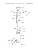 APPARATUS AND METHOD FOR MEASURING THE ACCELERATION IMPARTED ON METERED DOSE DELIVERY CONTAINERS diagram and image