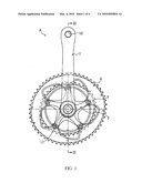 BICYCLE GEAR CRANK diagram and image