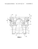 PISTON WITH A SKIRT HAVING OIL FLOW SLOTS AND METHOD OF CONSTRUCTION THEREOF diagram and image