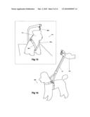 Double loop auto-adjust pet restraint device diagram and image