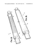 Swellable packer with fluid supply diagram and image