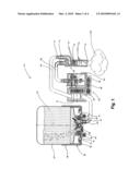 Compact automatic homogenized liquid detergent dispensing device diagram and image