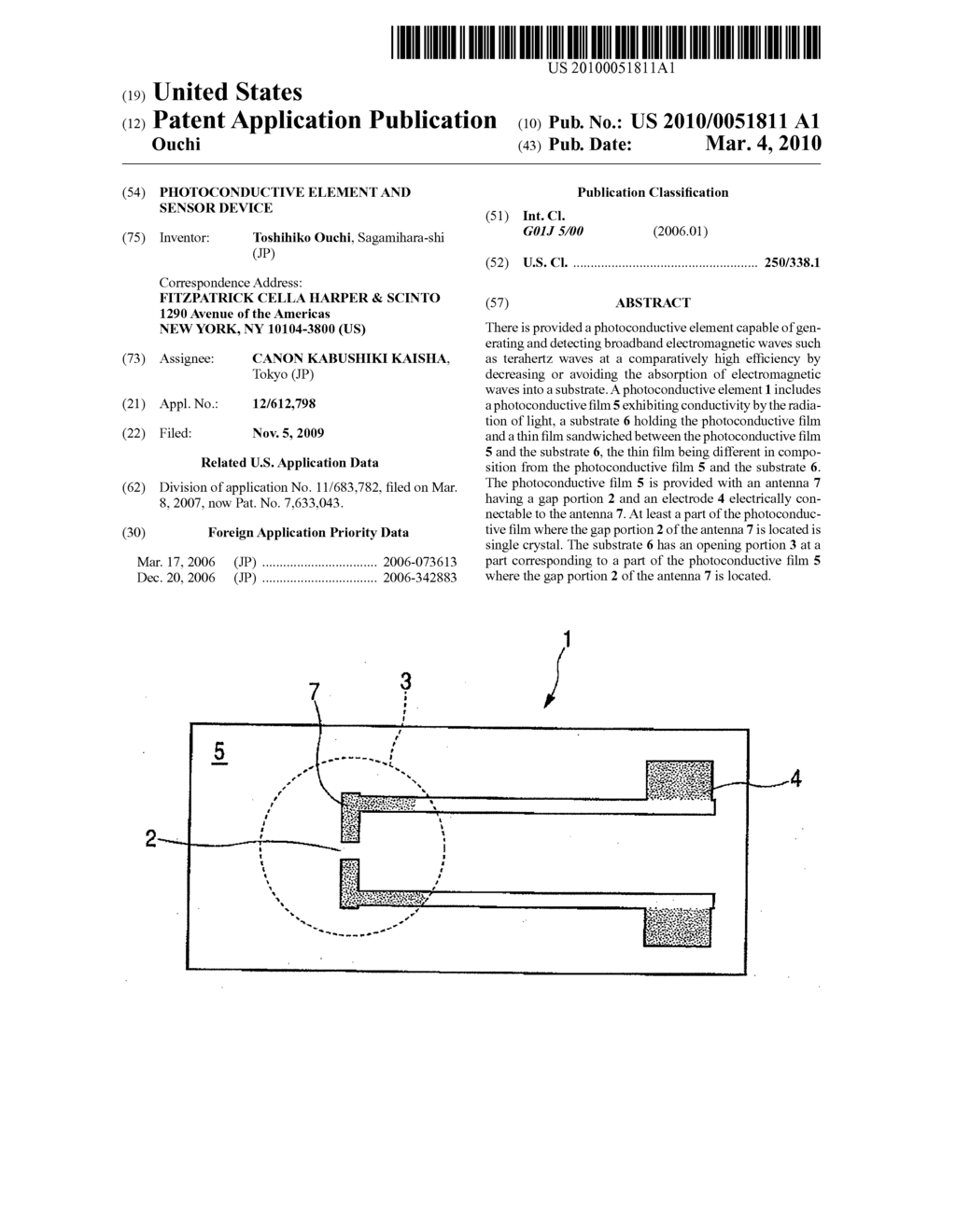 Photoconductive Element and Sensor Device - diagram, schematic, and image 01