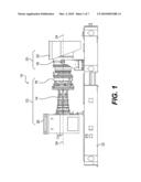 Modular cart for a gas turbine engine diagram and image