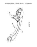 RELEASE HANDLE WITH INTEGRATED INERTIA LOCKING MECHANISM diagram and image