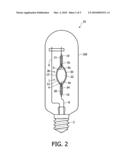 METAL HALIDE LAMP COMPRISING AN IONISABLE SALT FILLING diagram and image