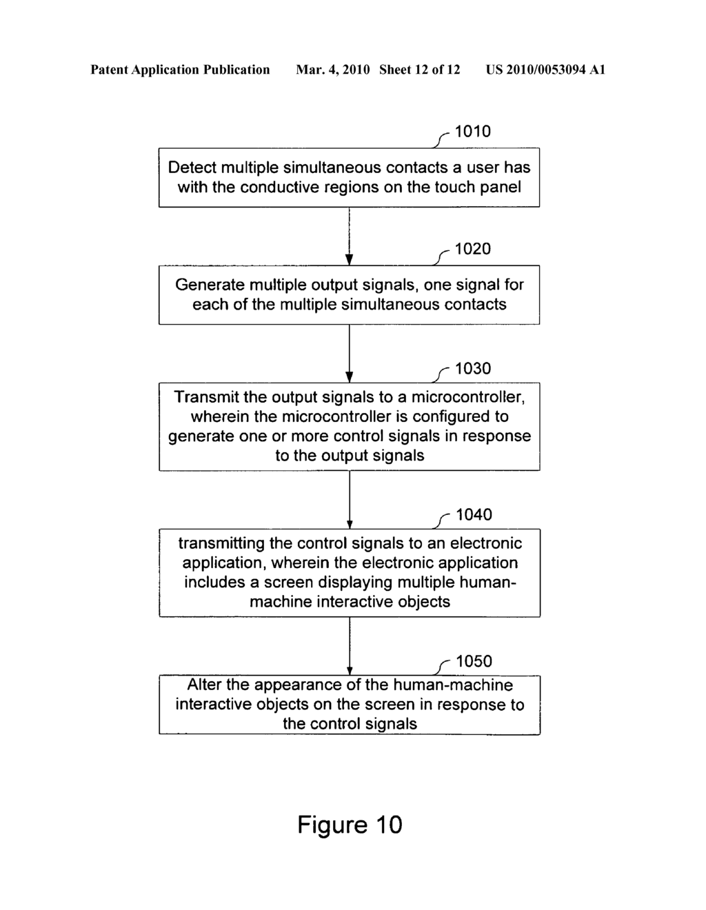 Method of operating a multi-point touch-sensitive system - diagram, schematic, and image 13