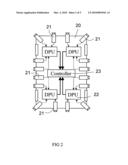 Driving support system with plural dimension processing units diagram and image