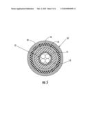 Flame-retardant fiber optic assemblies diagram and image