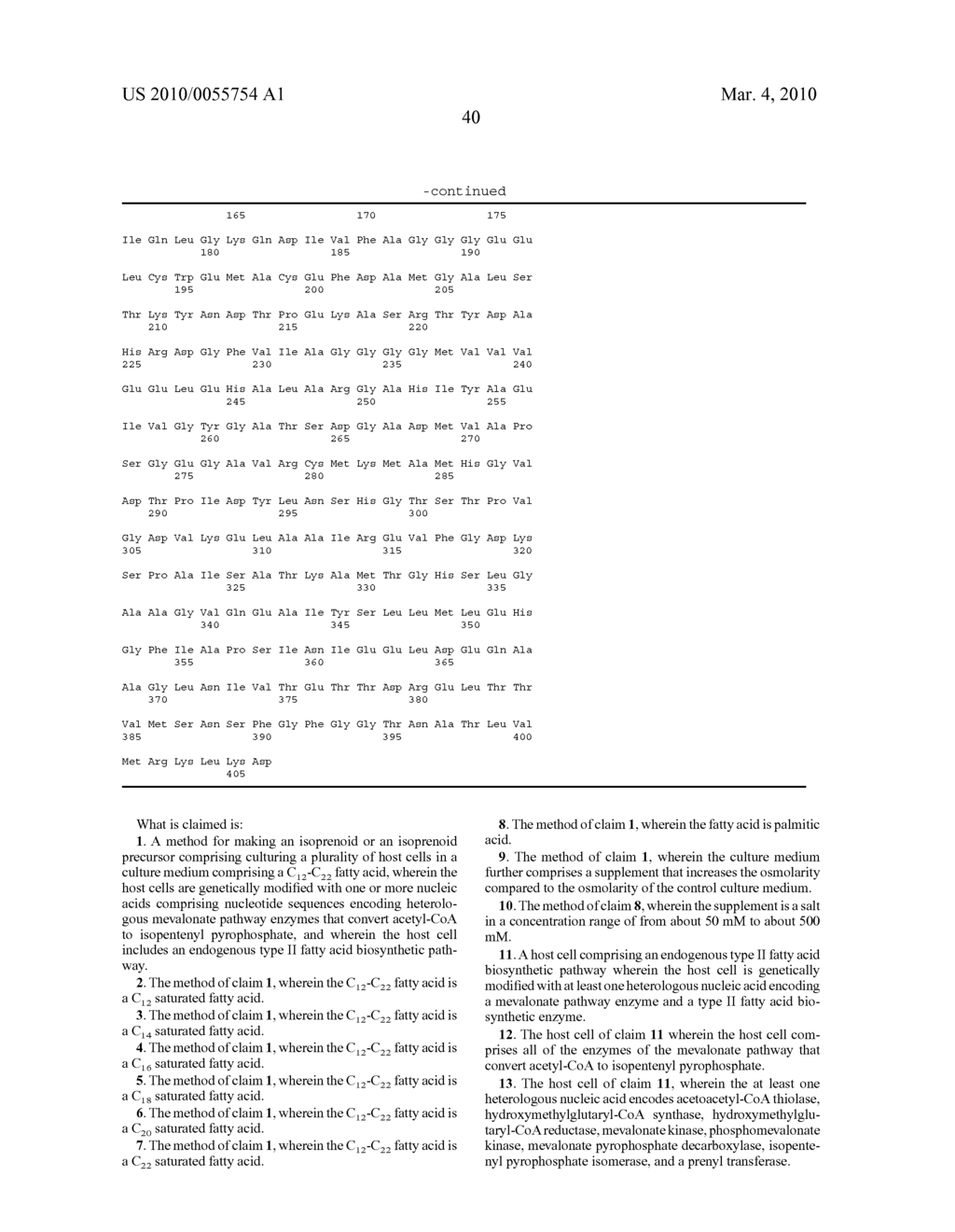 METHODS FOR INCREASING ISOPRENOID AND ISOPRENOID PRECURSOR PRODUCTION BY MODULATING FATTY ACID LEVELS - diagram, schematic, and image 66