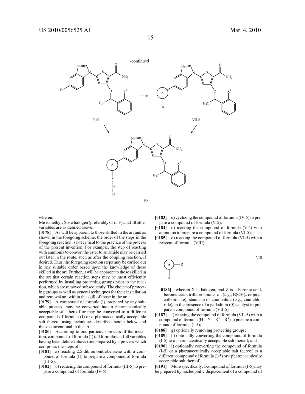 5- AND 6- SUBSTITUTED BENZIMIDAZOLE THIOPHENE COMPOUNDS - diagram, schematic, and image 16