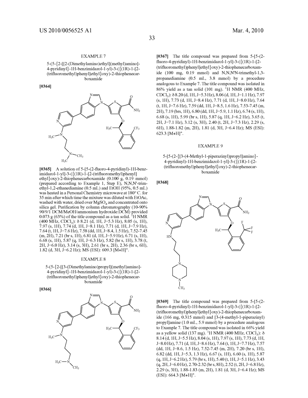 5- AND 6- SUBSTITUTED BENZIMIDAZOLE THIOPHENE COMPOUNDS - diagram, schematic, and image 34
