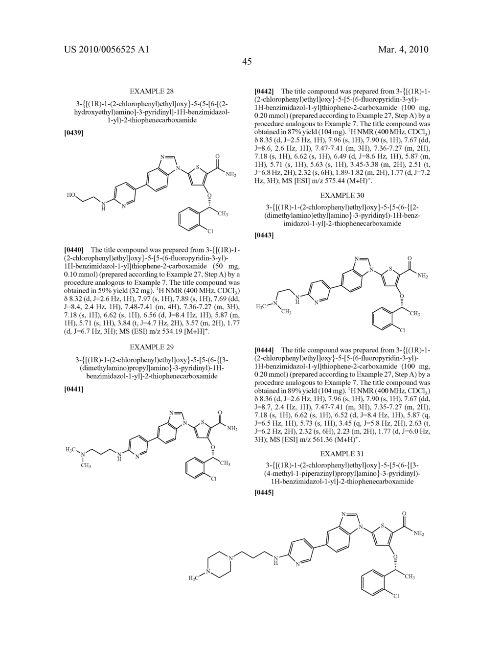 5- AND 6- SUBSTITUTED BENZIMIDAZOLE THIOPHENE COMPOUNDS - diagram, schematic, and image 46