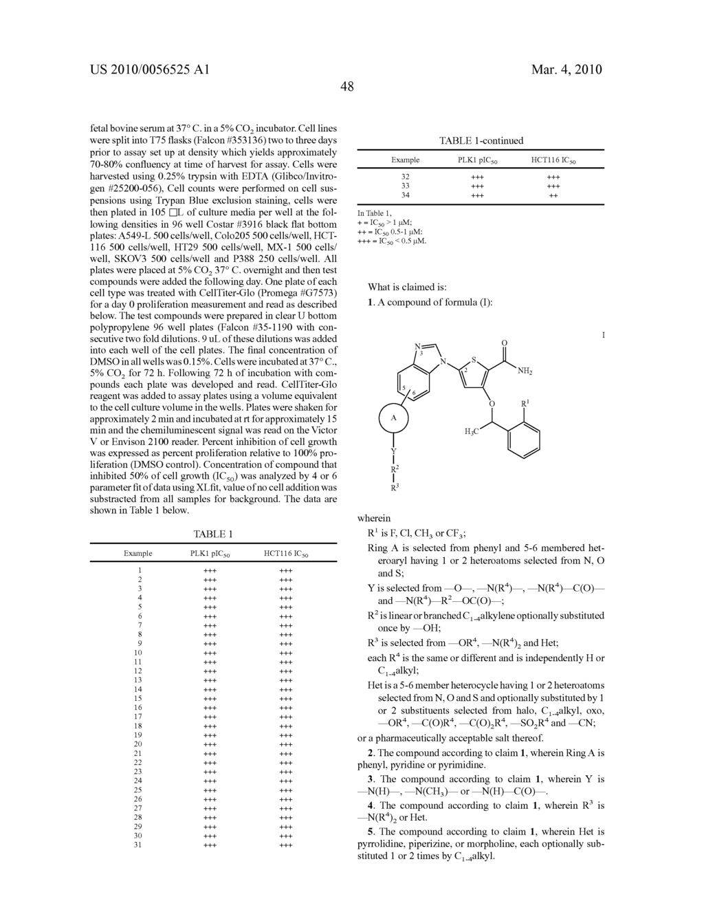 5- AND 6- SUBSTITUTED BENZIMIDAZOLE THIOPHENE COMPOUNDS - diagram, schematic, and image 49