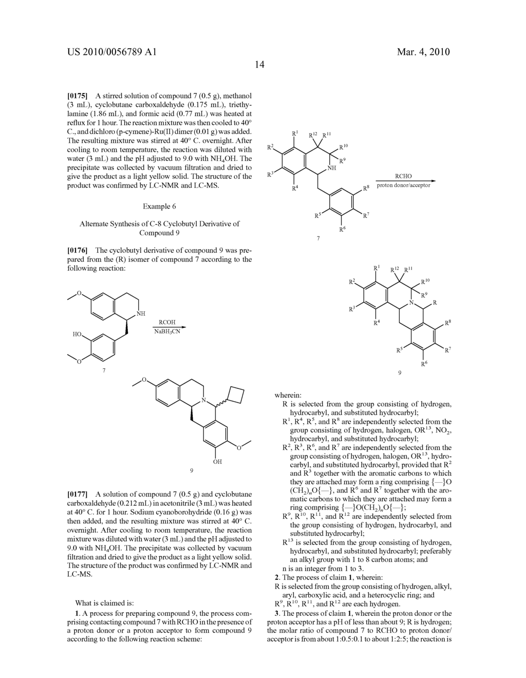 Substituted Berbines and Processes for their Synthesis - diagram, schematic, and image 15