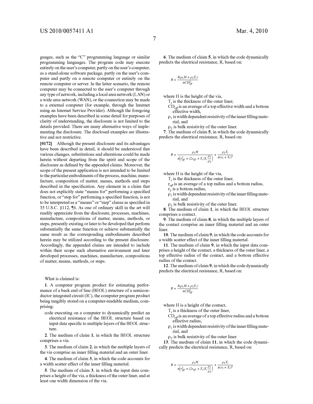 PREDICTIVE MODELING OF CONTACT AND VIA MODULES FOR ADVANCED ON-CHIP INTERCONNECT TECHNOLOGY - diagram, schematic, and image 13