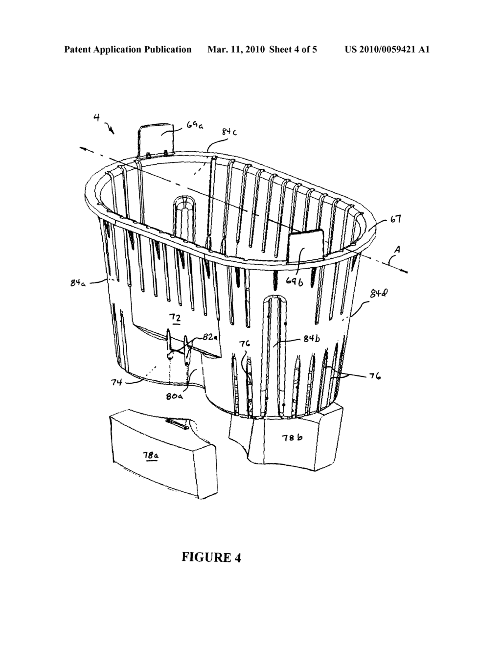 FLOATING DISPENSER FOR DISPENSING A SOLID DISSOLVABLE CHEMICAL INTO AMBIENT WATER - diagram, schematic, and image 05