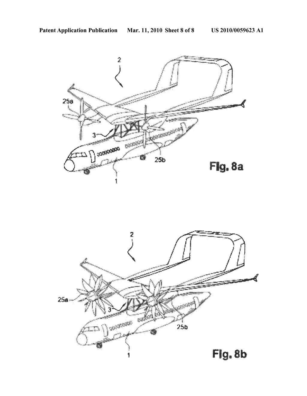 Aircraft with its fuselage suspended under the wing - diagram, schematic, and image 09