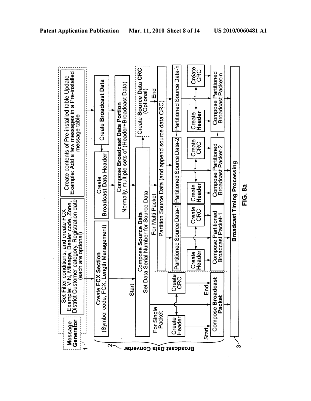 Method and System for Broadcasting Data Messages to a Vehicle - diagram, schematic, and image 09