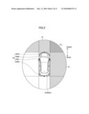 DEVICE AND METHOD OF MONITORING SURROUNDINGS OF A VEHICLE diagram and image