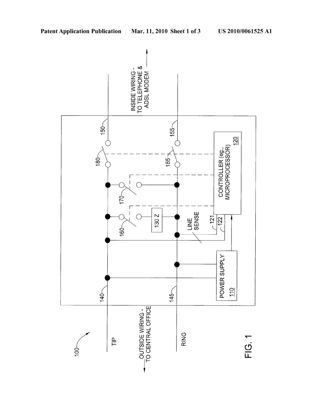 METHOD AND APPARATUS FOR AUTOMATED ASYMMETRIC DIGITAL SUBSCRIBER LINE LOOP TESTING - diagram, schematic, and image 02