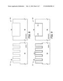 Fabrication processes for forming dual depth trenches using a dry etch that deposits a polymer diagram and image