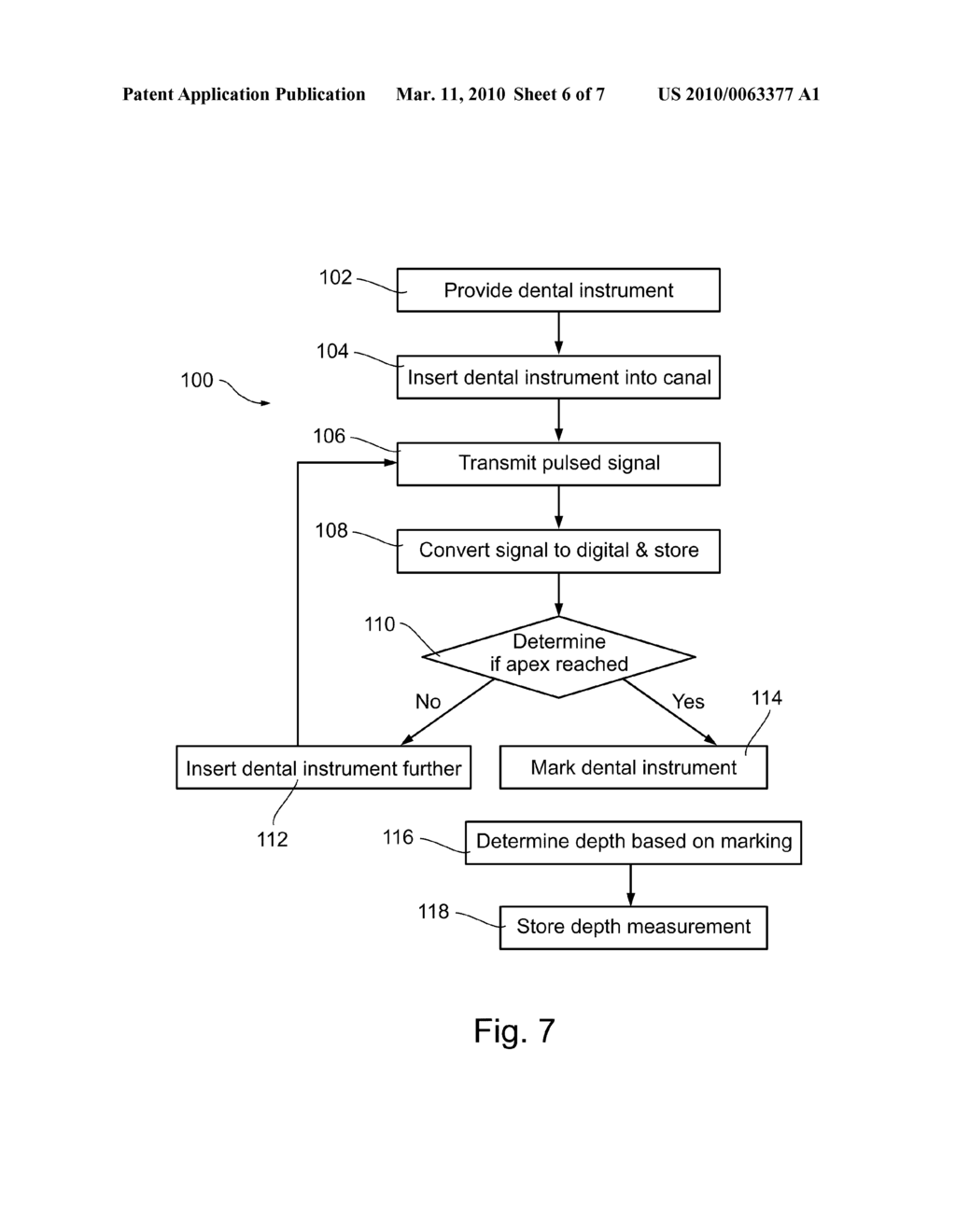 BLUETOOTH SYSTEM AND METHOD FOR DETERMINING AND STORING A DENTAL ROOT CANAL DEPTH MEASUREMENT - diagram, schematic, and image 07