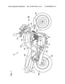 Four-cycle air-oil cooled engine, and vehicle incorporating same diagram and image