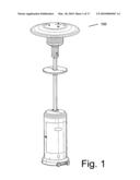 All around radiation heating apparatus diagram and image