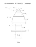 Thick Pointed Superhard Material diagram and image