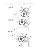 Canister-holding structure for supporting a cylindrical canister in a vehicle, combined canister and canister-holding structure, and motorcycle incorporating same diagram and image