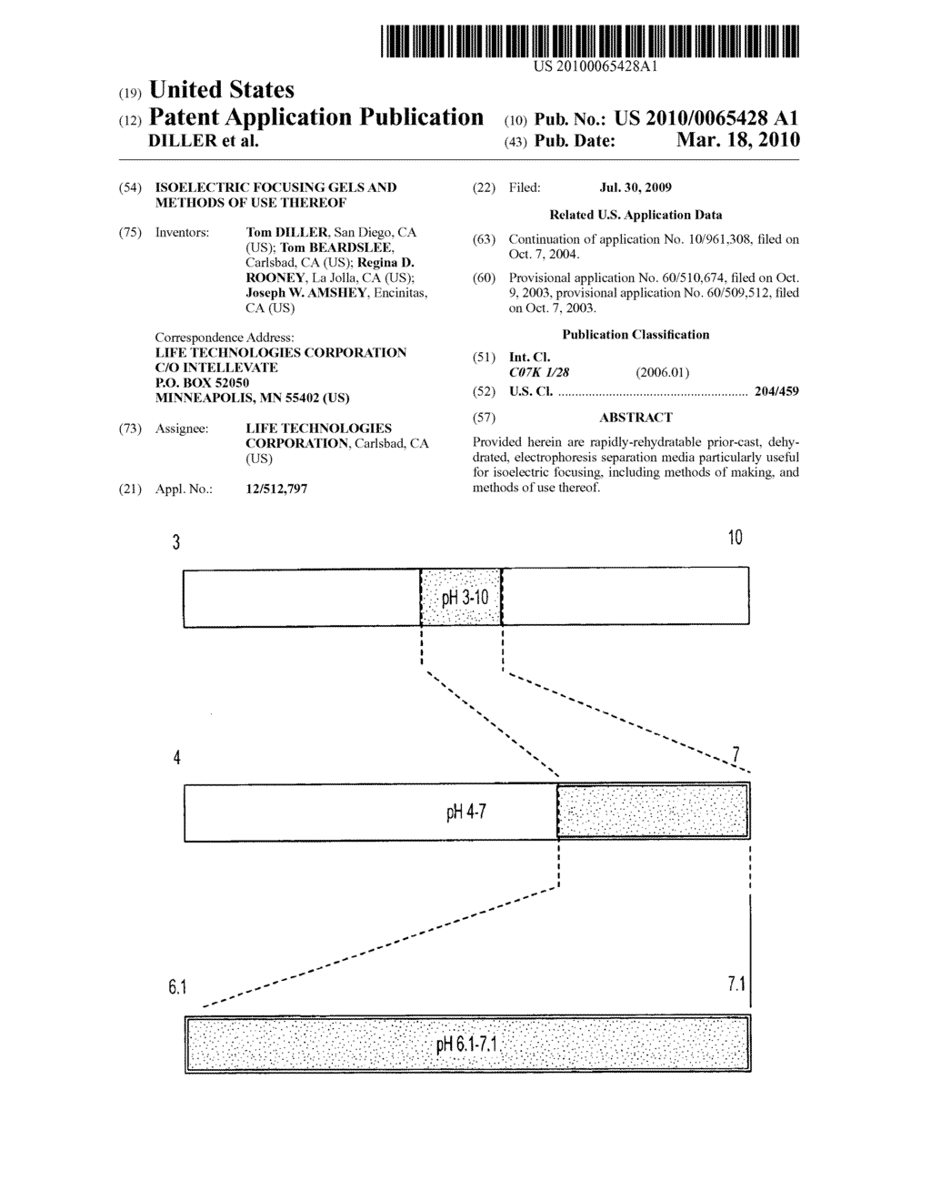 ISOELECTRIC FOCUSING GELS AND METHODS OF USE THEREOF - diagram, schematic, and image 01