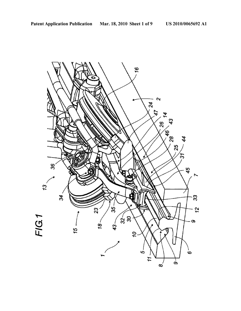 DEVICE FOR DETECTING A RISK OF DERAILMENT AND THE RELEASE OF DEBRIS OR OBJECTS ONTO A VEHICLE RAIL GUIDEWAY - diagram, schematic, and image 02