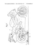 LIFT FOR MOTORCYCLES AND THE LIKE, OFFERING MOBILITY OF OMNIDIRECTIONAL MOVEMENT diagram and image