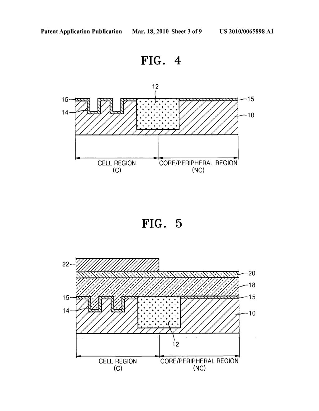 Integrated circuit semiconductor device having different gate stacks in cell region and core/peripheral region and method of manufacturing the same - diagram, schematic, and image 04