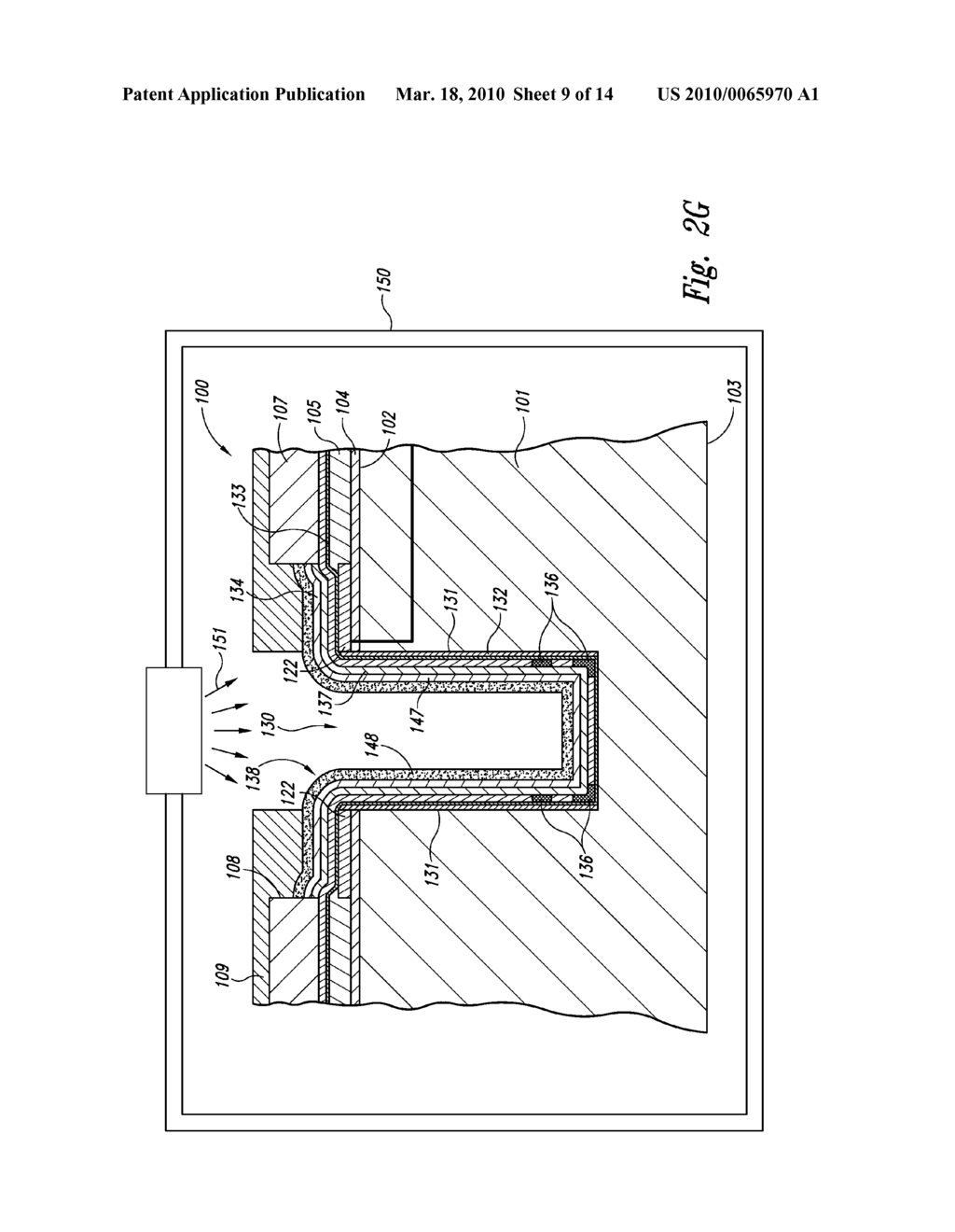 MICROFEATURE WORKPIECES HAVING CONDUCTIVE INTERCONNECT STRUCTURES FORMED BY CHEMICALLY REACTIVE PROCESSES, AND ASSOCIATED SYSTEMS AND METHODS - diagram, schematic, and image 10