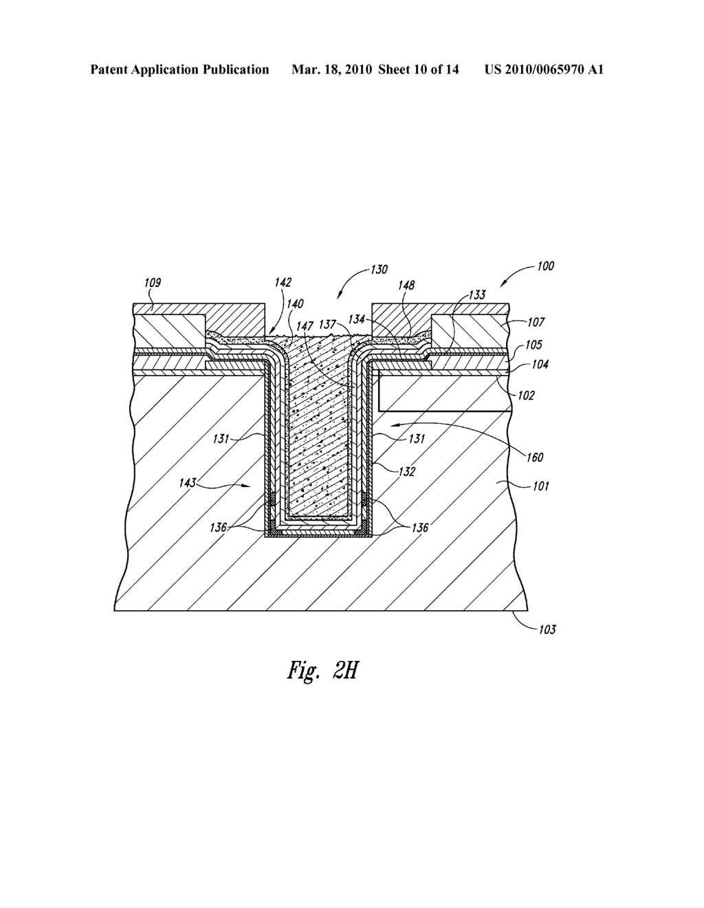 MICROFEATURE WORKPIECES HAVING CONDUCTIVE INTERCONNECT STRUCTURES FORMED BY CHEMICALLY REACTIVE PROCESSES, AND ASSOCIATED SYSTEMS AND METHODS - diagram, schematic, and image 11