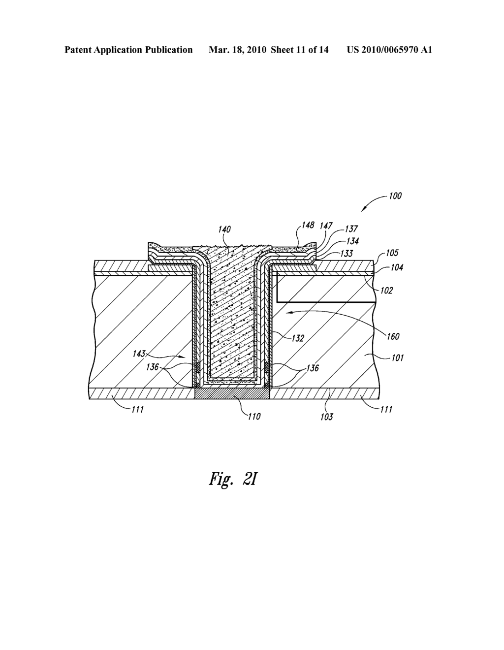 MICROFEATURE WORKPIECES HAVING CONDUCTIVE INTERCONNECT STRUCTURES FORMED BY CHEMICALLY REACTIVE PROCESSES, AND ASSOCIATED SYSTEMS AND METHODS - diagram, schematic, and image 12