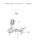 Suspension arm having a shaft projecting therefrom and method for press fitting the shaft into a bore of another member diagram and image