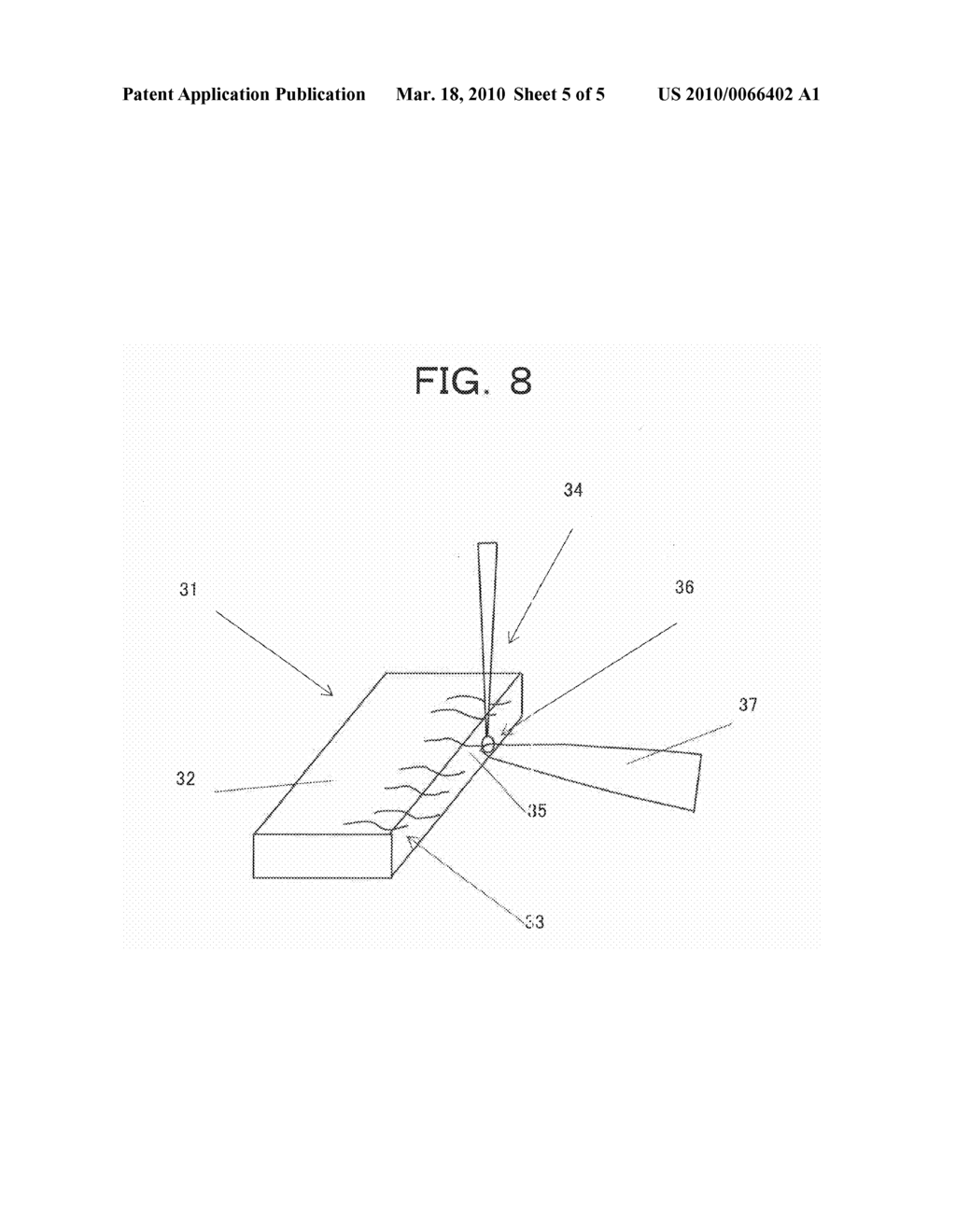 METALLIC PROBE, AND METHOD AND APPARATUS FOR FABRICATING THE SAME - diagram, schematic, and image 06