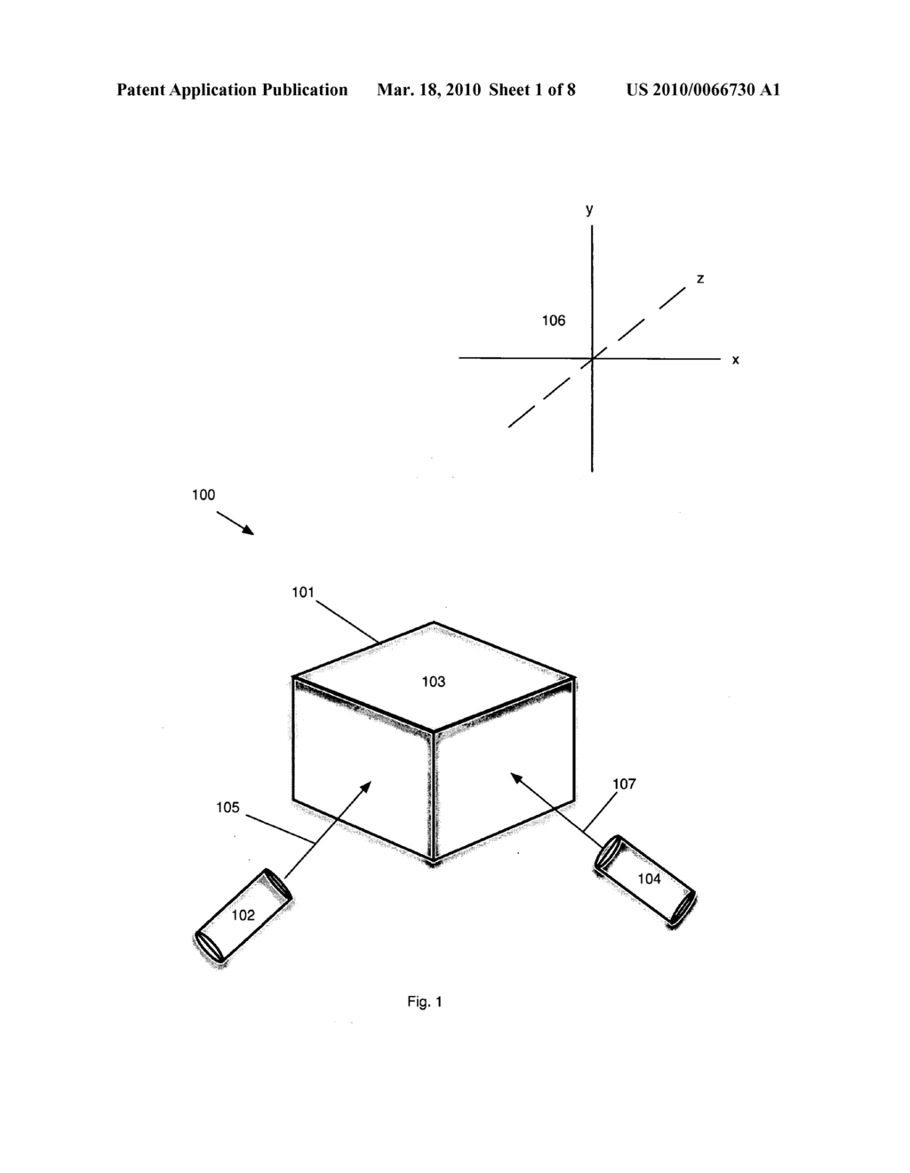 System for illustrating true three dimensional images in an enclosed medium - diagram, schematic, and image 02