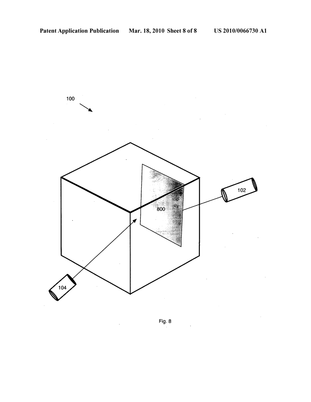 System for illustrating true three dimensional images in an enclosed medium - diagram, schematic, and image 09
