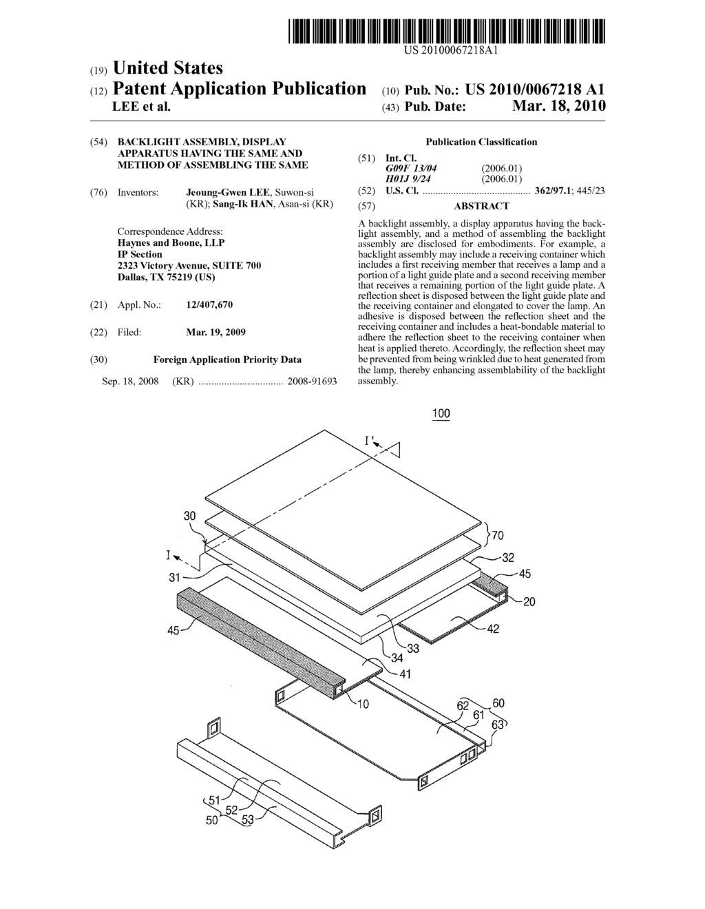 Backlight Assembly, Display Apparatus Having The Same And Method Of Assembling The Same - diagram, schematic, and image 01