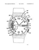 Watch with a Time Zone Display diagram and image