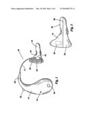 CONNECTOR FOR HEARING ASSISTANCE DEVICE HAVING REDUCED MECHANICAL FEEDBACK diagram and image