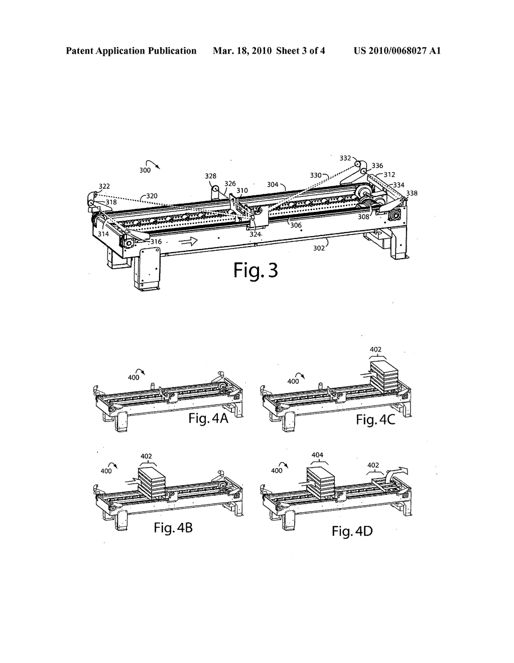 Automated build-by-layer rainbow pallet system - diagram, schematic, and image 04