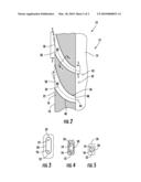 Turbine Airfoil Cooling System with Curved Diffusion Film Cooling Hole diagram and image