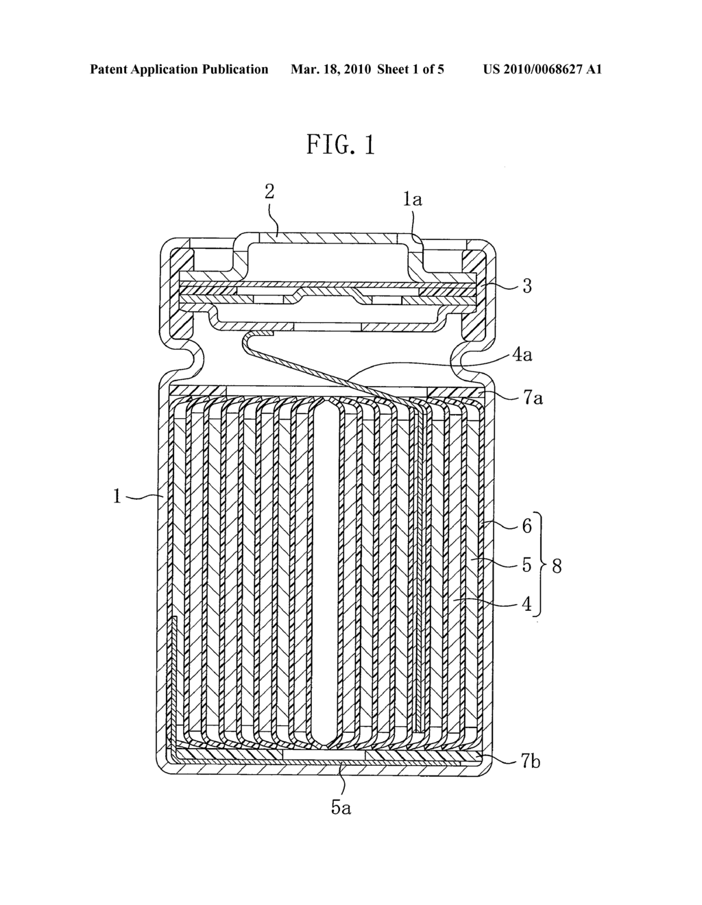NONAQUEOUS ELECTROLYTE SECONDARY BATTERY AND METHOD FOR FABRICATING THE SAME ( as amended - diagram, schematic, and image 02