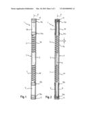 ROD-LIKE ELEMENT FOR APPLICATION IN SPINAL OR TRAUMA SURGERY, AND STABILIZATION DEVICE WITH SUCH A ROD-LIKE ELEMENT diagram and image