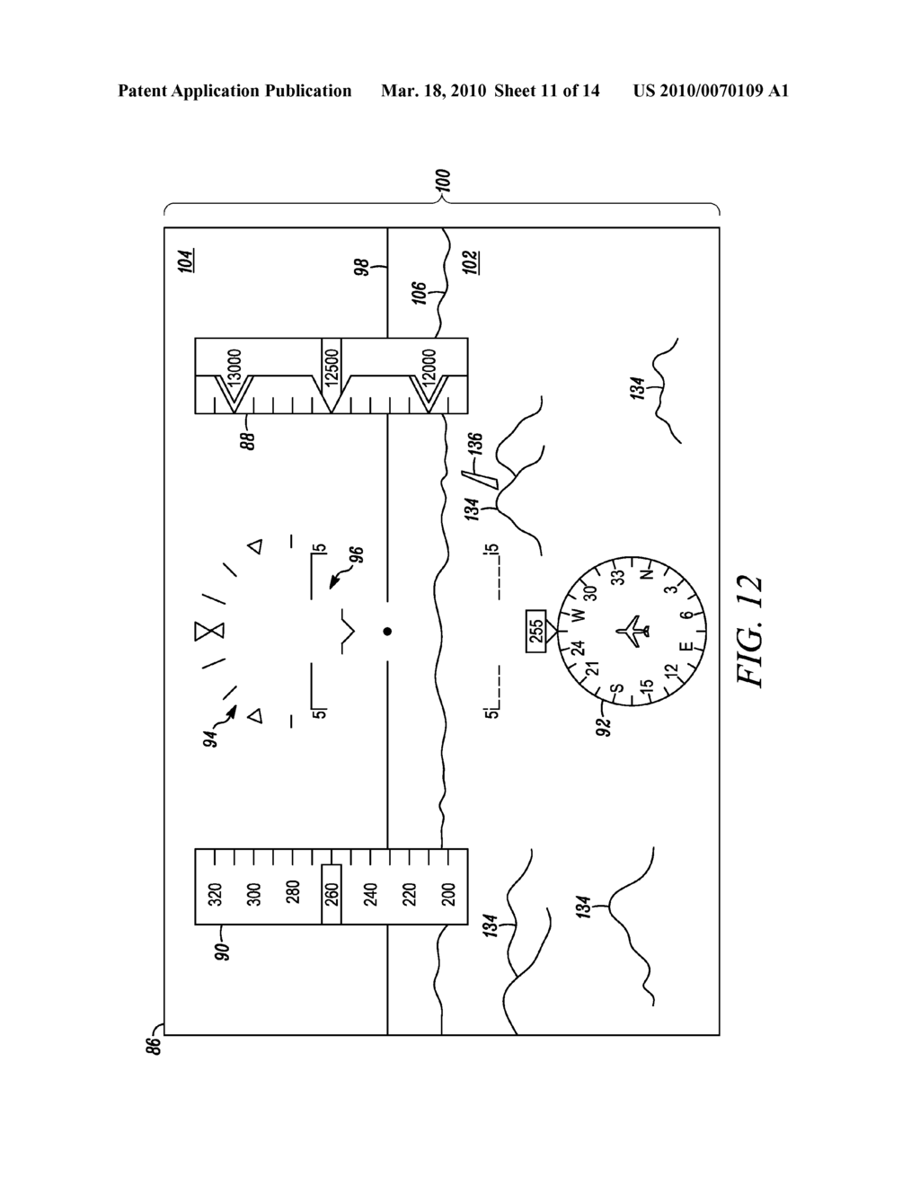 SYSTEM AND METHOD FOR DISPLAYING A DIGITAL TERRAIN - diagram, schematic, and image 12